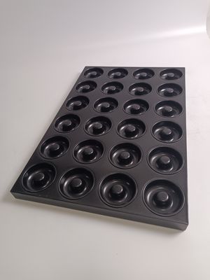 24 Cavity Donut Mold Tray Roll Up Edge Design สำหรับการทำอาหารประจำวัน