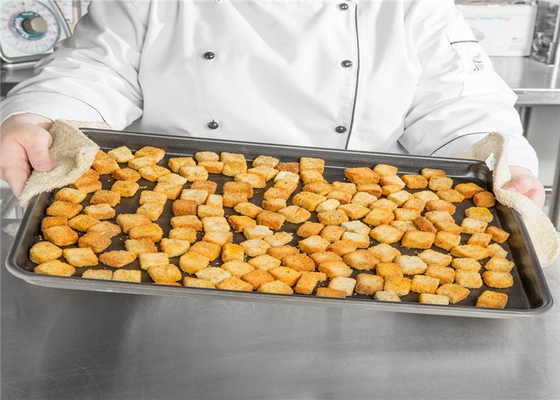 RK Bakeware China Foodservice NSF 18 Gauge อลูมิเนียมบอนชีทกระทะ 18'x13' 1/2 ขนาด Pizza Baking Tray