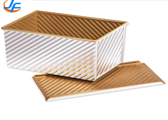RK Bakeware จีน Foodservice NSF Telfon Nonstick Pullman ขนมปังกระถางกระถางกระถางปั่นด้วยฝาขนาดที่กําหนดเอง