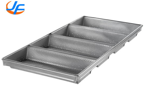 RK Bakeware China Foodservice NSF Telfon Nonstick 4 Strap อลูมิเนียม Pullman ขนมปัง / กระทะขนมเตาเหล็ก