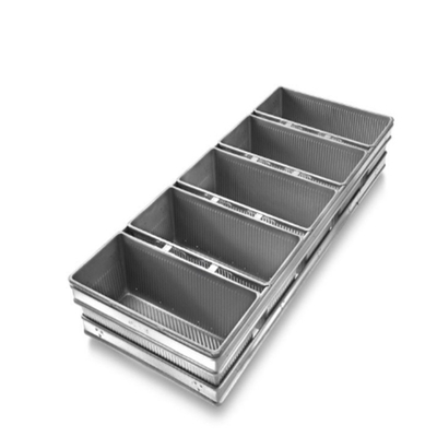 Rk Bakeware China Manufacturer-4 Strap Glazed Aluminized Steel Pullman ขนมปัง/ ถังขนมปัง/ เวียนนา ขนมปัง