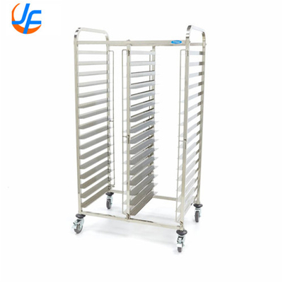 RK Bakeware China-10 Sheet Aluminum Storage รถบรรจุอาหารเย็น พร้อมชั้นวางเปิด รถบรรจุอาหารพีซ่า