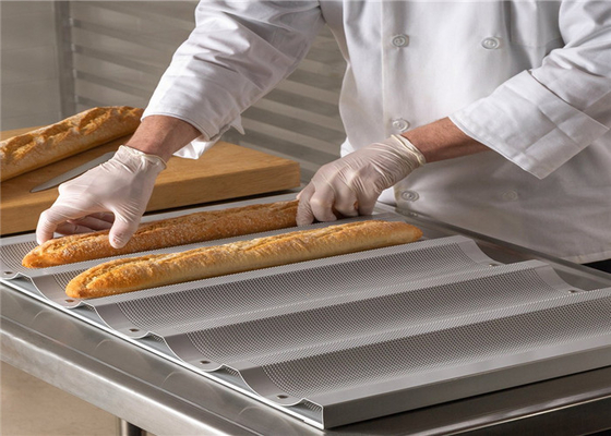 RK Bakeware China Foodservice NSF 5 ขนม อลูมิเนียม ถังขนมกระจก Uni Lock Baguette