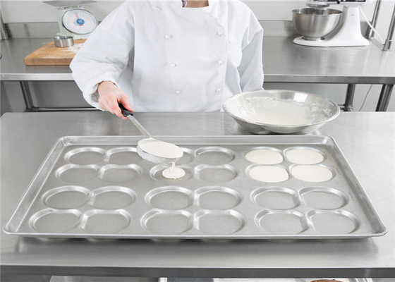 RK Bakeware จีน Foodservice NSF 24 โมลด์ อลูมิเนียมเหล็ก คลัสเตอร์ แฮมเบอร์เกอร์ บัน เทรย์ มัฟฟิน ท็อป / คูเกิปัน