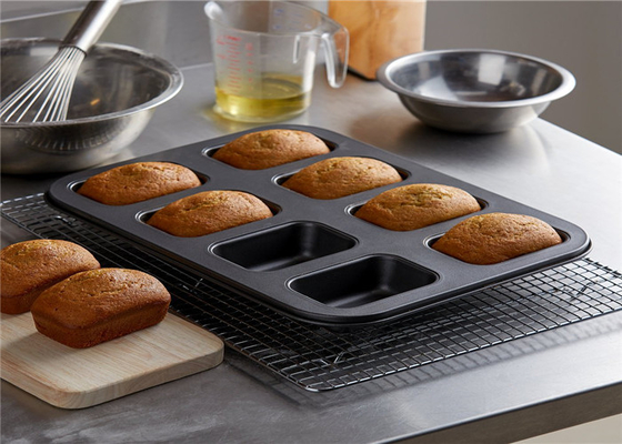 RK Bakeware จีน Foodservice NSF 8 ห้อง อลูมิเนียม Pullman ขนมปังกระทะขนมปังกระทะเล็ก