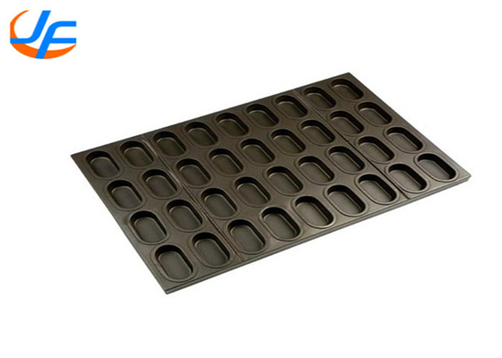 RK Bakeware จีน บริการอาหาร อลูมิเนียม Oval Muffin Baking Pan ตาราง Muffin Baking Tray