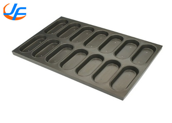 RK Bakeware จีน บริการอาหาร อลูมิเนียม Oval Muffin Baking Pan ตาราง Muffin Baking Tray