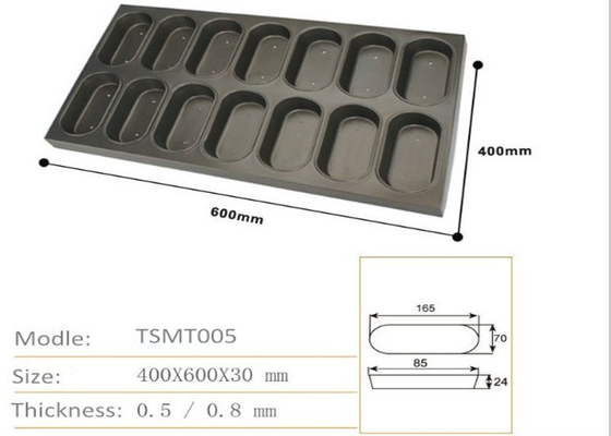 RK Bakeware จีน บริการอาหาร อลูมิเนียม Oval Muffin Baking Pan ตาราง Muffin Baking Tray