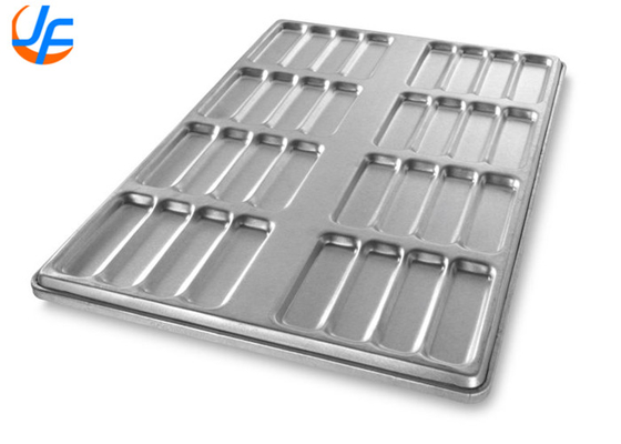 RK Bakeware จีน-52435 กระจกไม่ติด 18 โมล์ด อลูมิเนียมเหล็ก Hot Dog Bun Pan Tray