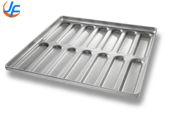 RK Bakeware China Foodservice 41053 ชิคาโก้ โลหะกระจก อลูมิเนียมเหล็ก ทับปลาย Hoagie Bun Pan Tray