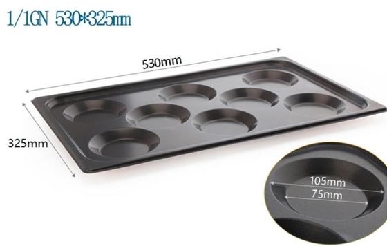 RK Bakeware จีน Rational Combi Oven ใช้ GN1/1 อลูมิเนียม Gastronorm Egg Baking Tray กระทะไม่ติด