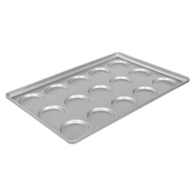 RK Bakeware China Foodservice 15 โมล์ด อลูมิเนียมสแตนเลส แฮมเบอร์เกอร์บาน เท / มัฟฟีนท็อป / คูเกิ้กเบคปัน