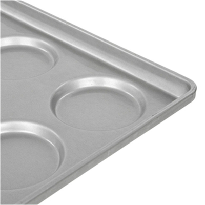 RK Bakeware China Foodservice 15 โมล์ด อลูมิเนียมสแตนเลส แฮมเบอร์เกอร์บาน เท / มัฟฟีนท็อป / คูเกิ้กเบคปัน