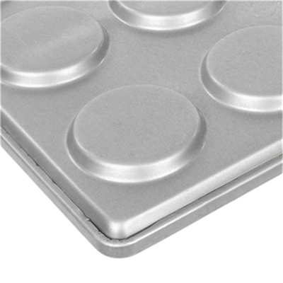 RK Bakeware China Foodservice 15 โมล์ด อลูมิเนียมสแตนเลส แฮมเบอร์เกอร์บาน เท / มัฟฟีนท็อป / คูเกิ้กเบคปัน