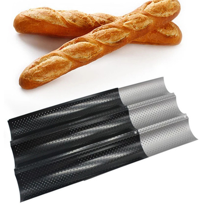 RK Bakeware จีน Foodservice NSF หม้อเจาะ 3 สล็อต บาเก็ท ถังขนมปังฝรั่งเศส