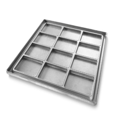 RK Bakeware จีน บริการอาหาร NSF Glaze Nonstick สี่เหลี่ยมสี่เหลี่ยม อลูมิเนียม พิซซ่า