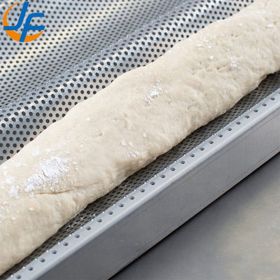 Rk Bakeware China-49053 5 Loaf Nonstick 600*400 อลูมิเนียม Uni-Lock Baguette Tray / แปรงขนมปังฝรั่งเศส