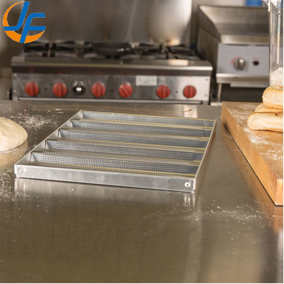 Rk Bakeware China-49053 5 Loaf Nonstick 600*400 อลูมิเนียม Uni-Lock Baguette Tray / แปรงขนมปังฝรั่งเศส