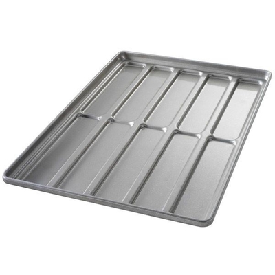 Rk Bakeware จีน-41055 กระจกเหล็กอัลลูมิเนียมกลมปลาย Hoagie Bun Pan Tray