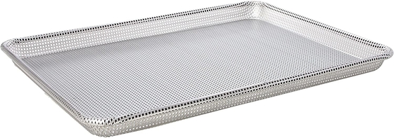 0.4 มิลลิเมตร แอลูมิเนียมเงิน Pizza Tray Oven ปลอดภัยและสะอาดง่าย