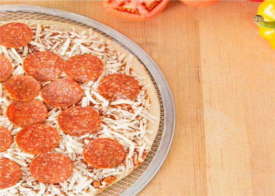RK Bakeware จีน บริการอาหาร NSF สแตนเลส บาร์บีคิว Grill Pan Pizza Screen / อลูมิเนียม Mesh Pizza Trays