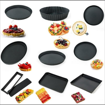 Rk Bakeware จีน-แฮร์ดโค้ท Fluted รอบอลูมิเนียม Pizza Form Pan