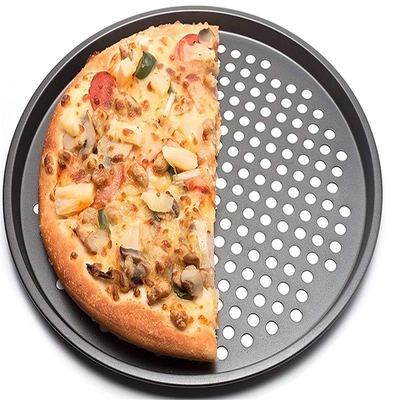 Rk Bakeware China Manufacturer-Nonstick อลูมิเนียม พิซซ่า ดิสก์กับริม
