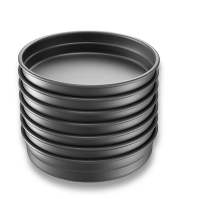 RK Bakeware จีน บริการอาหาร NSF 9 นิ้ว อลูมิเนียม Anodized รอบ Perforated Pizza Pan