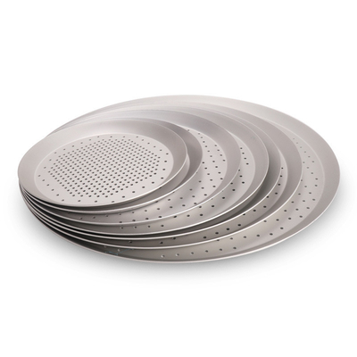 RK Bakeware จีน Foodservice NSF แขนแข็ง อลูมิเนียม Quik พิซซ่า ดิสก์และกระทะพิซซ่า perforated