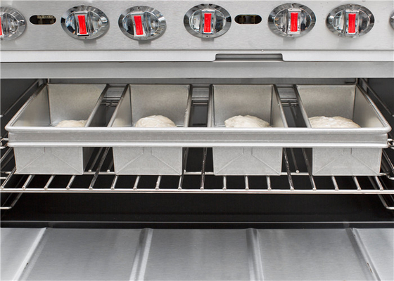RK Bakeware จีน-ชิคาโก โลหะ 4 สาย สะสม อลูมิเนียม Pullman ขนมปัง กระทะขนมปัง 13 &quot;x 4&quot; x 4&quot;