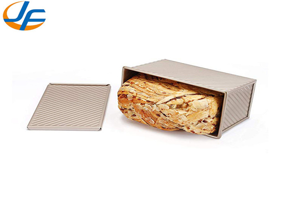 RK Bakeware จีน Foodservice NSF Telfon Nonstick Pullman ขนมปังกระถางกระถางกระถางปั่นด้วยฝาขนาดที่กําหนดเอง