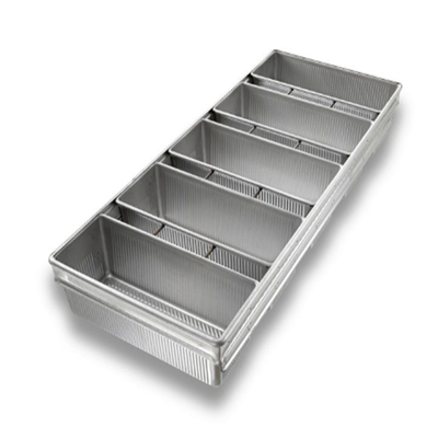 Rk Bakeware China Manufacturer-4 Strap Glazed Aluminized Steel Pullman ขนมปัง/ ถังขนมปัง/ เวียนนา ขนมปัง