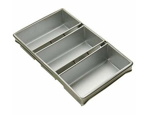 Rk Bakeware China-Foodservice 904935 เครื่องทําเบเกอรี่พาณิชย์ 12.25 นิ้ว X 4.5 นิ้ว 3 Strap ขนมปัง