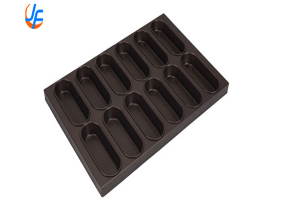 RK Bakeware จีน- รูปทรงโอวาล Cupcake Muffin Tray สําหรับโรงงานเค้กอุตสาหกรรม