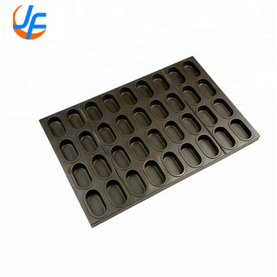 RK Bakeware จีน- รูปทรงโอวาล Cupcake Muffin Tray สําหรับโรงงานเค้กอุตสาหกรรม