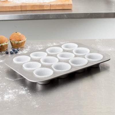 RK Bakeware China-12 Cup 3 Oz Nonstick Muffin Pan Fda กระเบื้องอบอัลลูมิเนียมพาณิชย์