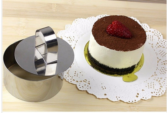 RK Bakeware จีน บริการอาหาร NSF สแตนเลส 8 นิ้ว Mousse แหวน