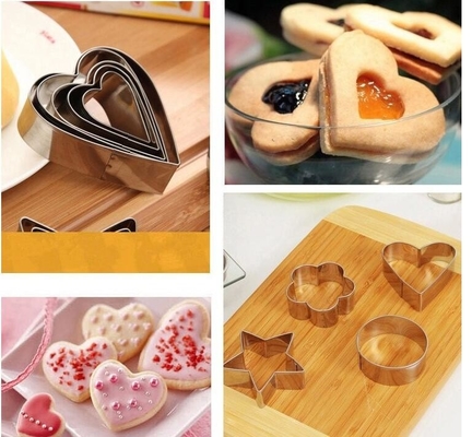 RK Bakeware จีน Foodservice NSF สแตนเลส เค้ก Mold Cookie Cutter Mousse แหวนสําหรับเครื่องมือเบ้ก