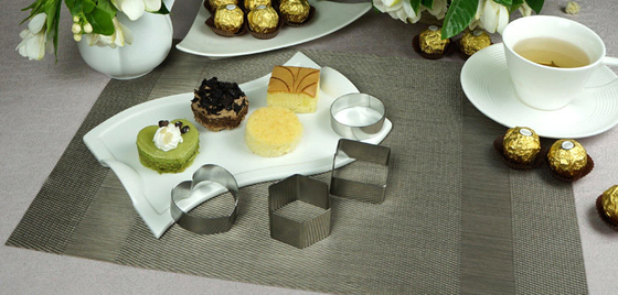 RK Bakeware จีน Foodservice NSF โมล์ปังขนมแบบไม่มีสายและ Mousse Cake Pastry Rings