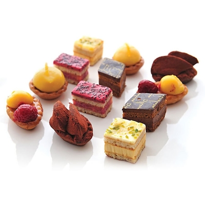 RK Bakeware China Foodservice NSF อัลลูมิเนียมไม่เหนียว แป๊ตตี้ 4 / ทาร์ทเล็ต / คีเช่ โมลด์ - 50 / ชุด