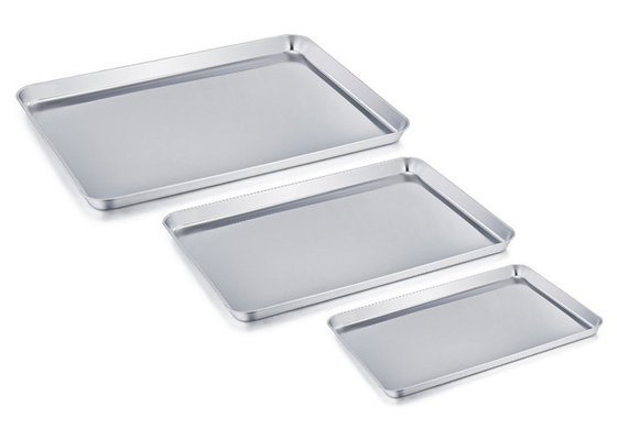 RK Bakeware จีน Foodservice NSF ตารางสี่เหลี่ยม สแตนเลส BakingTray พิซซ่า บิสกิต ขนมปัง