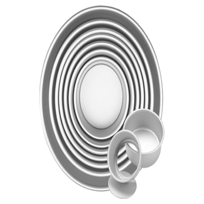 Rk Bakeware จีนกลมสี่เหลี่ยมถอนได้ Anodized อลูมิเนียมเค้ก Mold เค้ก Pan เค้ก Tin