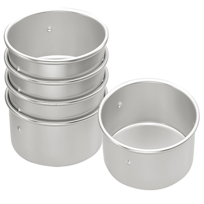 Rk Bakeware จีนกลมสี่เหลี่ยมถอนได้ Anodized อลูมิเนียมเค้ก Mold เค้ก Pan เค้ก Tin