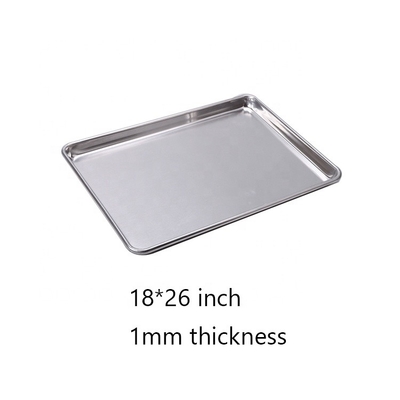 ขาย 26'*18'*1' 1 มิลลิเมตร สี่เหลี่ยม ขนาดเต็ม baking tray baking pan full bun pan heavy duty wire-in-the-rim flat baking tray