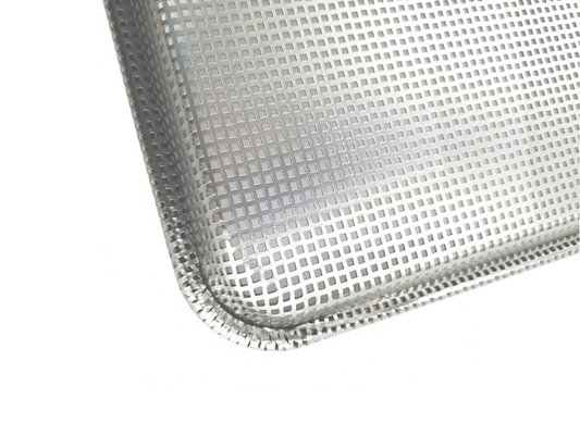 26 * 18 นิ้ว 1.2mm อลูมิเนียม perforated ไม่ติด baking tray ไม่ติด perforated baking pan สาย Mesh baking pan
