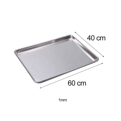 กระทะเบาขนม 400 * 600 มม กระทะเบาขนม อลูมิเนียม กระทะเบาขนม 40x60 กระทะแผ่นโลหะกระทะเบา 1 มม ความหนา กระทะเตา