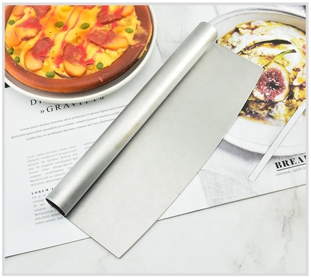 เครื่องมือปิซซ่า 8 นิ้ว Ss 430 Pie Cutter เครื่องตัดปิซซ่าสแตนเลสพรีเมี่ยม