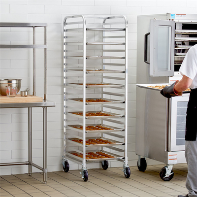 RK Bakeware China Foodservice NSF Custom 800 600 Revent Oven Rack รถบรรจุขนมจากสแตนเลส