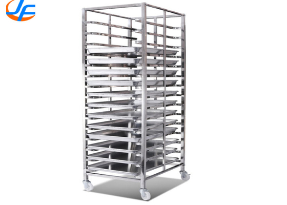 RK Bakeware China Foodservice NSF Custom Double Oven Rack Baking Trolley รถขนมอบหนัก รถขนมอบหนัก