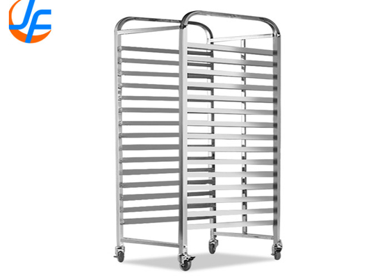 RK Bakeware จีน อลูมิเนียม Bakery baking tray รถขนส่งสแตนดอล์ดสูง knocked down baking tray rack